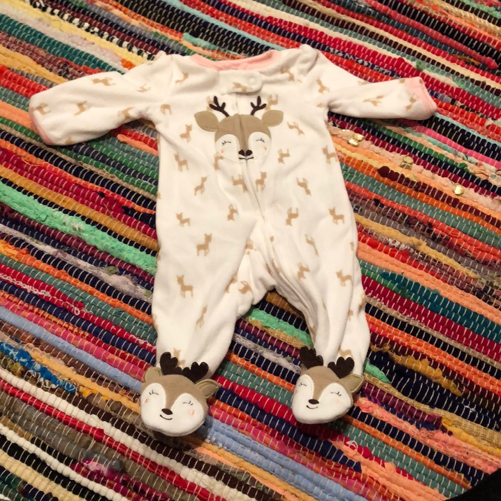 Girls Christmas footie